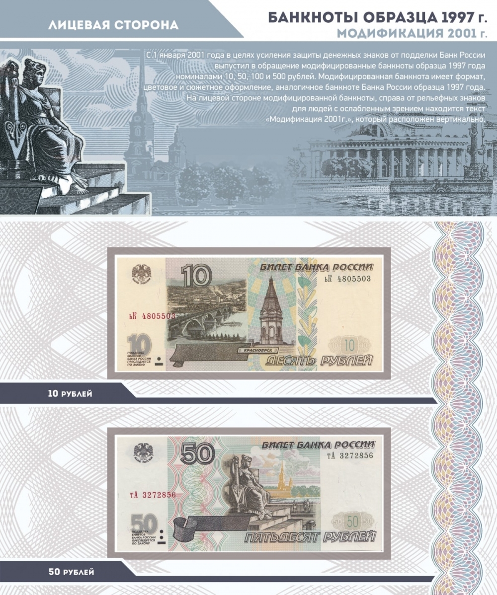 Альбом для банкнот Российской Федерации - 8