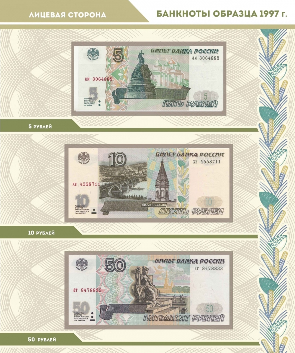 Альбом для банкнот Российской Федерации - 6