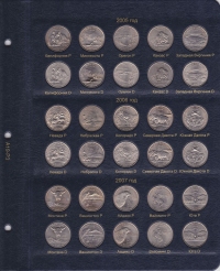 Альбом для юбилейных монет США 25 центов (по монетным дворам) - 3