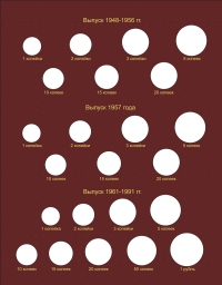 Альбом-книга для регулярных монет РСФСР, СССР и РФ с 1921 года - 4