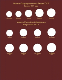 Альбом-книга для регулярных монет РСФСР, СССР и РФ с 1921 года - 5